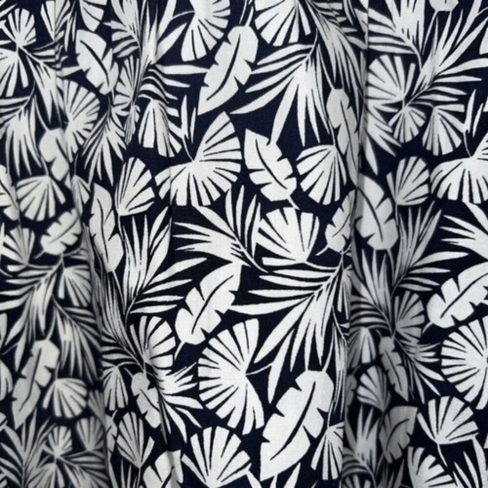 BODEN Navy/White Hawaiian Leaf Foliage Mini Skirt Cotton NWT Size 10 - Picture 3 of 7